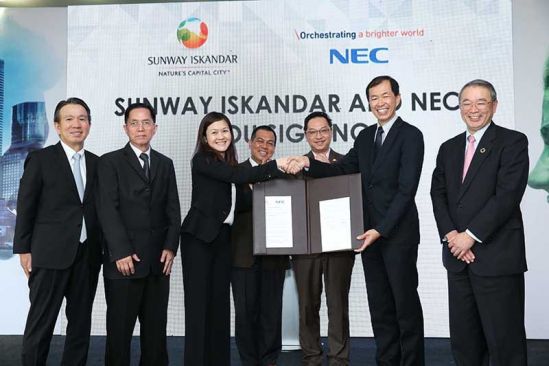 Sunway And NEC Sign MoU To Develop Smart City Solutions in Sunway Iskandar