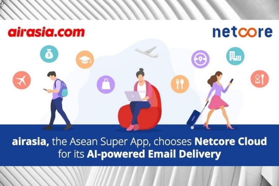 airasia, the Asean Super App, chooses Netcore Cloud for its AI-powered Email Delivery