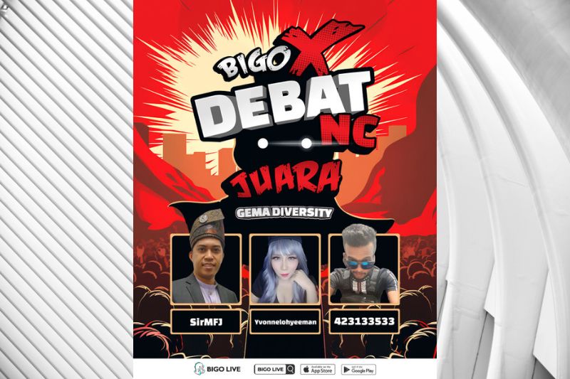 Inaugural Virtual Debate Competition on Bigo Live, Moderated by UKM