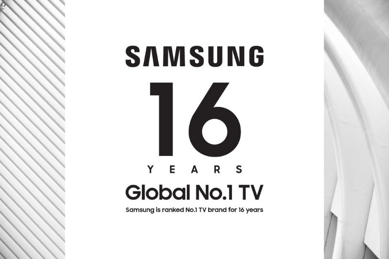 Samsung Named No.1 Global TV Manufacturer for 16 Consecutive Years
