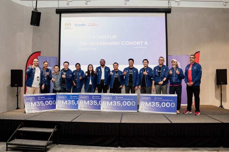 Cradle Concludes MYStartup Pre-Accelerator Cohort 4,  Announces Top 5 Winners at Demo Day