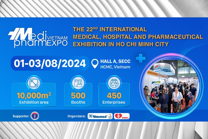 The 22nd International Medical, Hospital And Pharmaceutical Exhibition in Ho Chi Minh city – Vietnam Medipharm Expo 2024