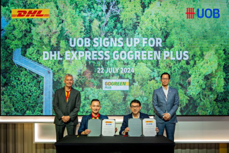 DHL Express and UOB partner to reduce carbon footprint of UOB&#039;s international shipments via sustainable aviation fuel