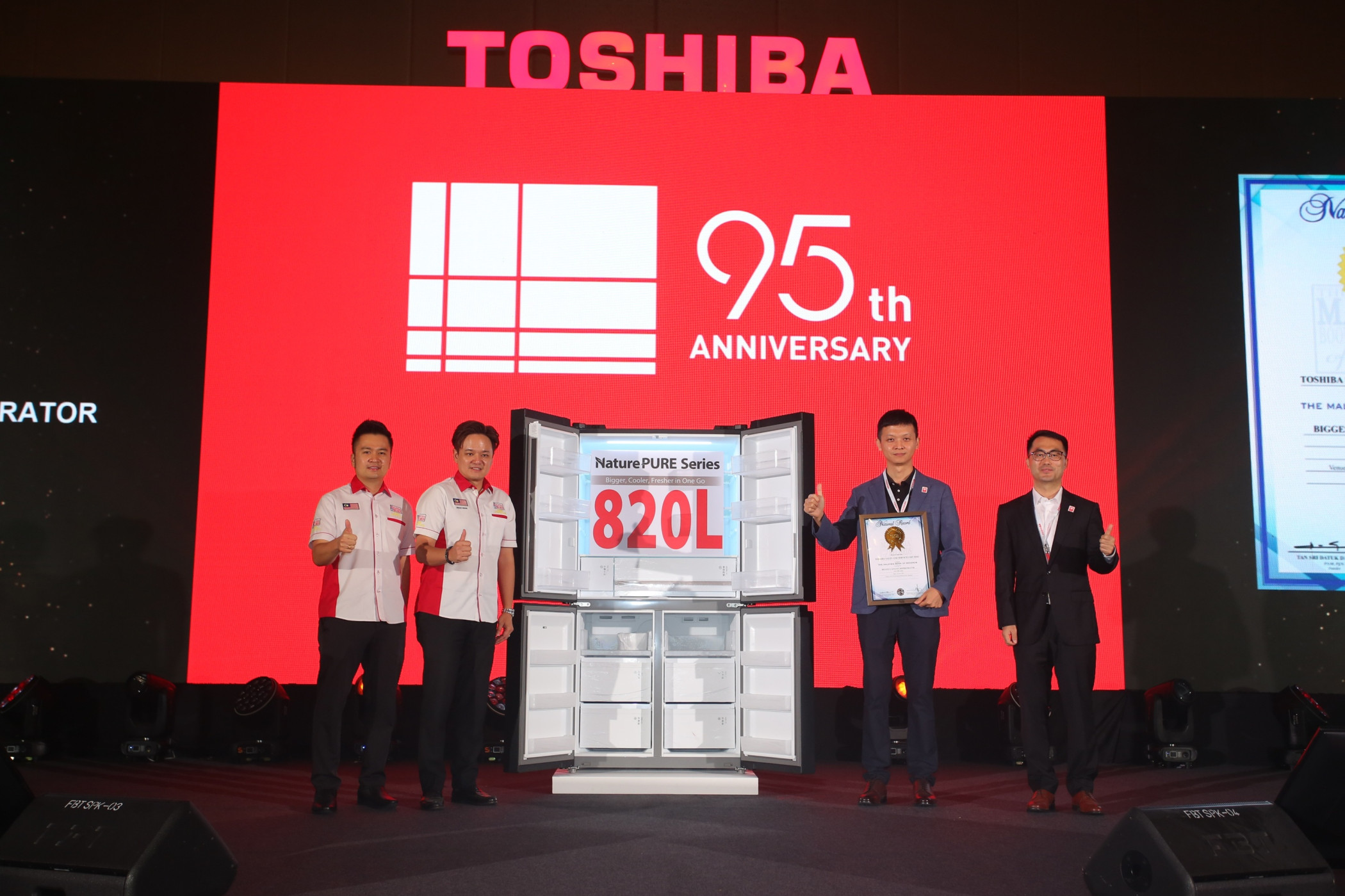 Toshiba Celebrates 95th Anniversary with Launch of Malaysia’s Largest-Capacity Refrigerator
