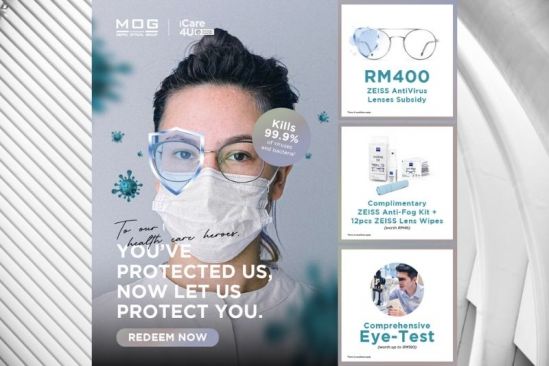 MOG: RM4,000,000 subsidy to enhance  medical front-liners’ protection with ZEISS AntiVirus Lenses