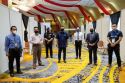 (From L to R) Dato’ Lokman Hakim bin Ali, Secretary General of MITI; Dato’ Jamil bin Rakon, Senior Deputy Secretary General of the Prime Minister’s Office; (centre) Tan Sri Mohd Zuki bin Ali, Chief Secretary to the Government of Malaysia; Datuk Norazman Ayob, Deputy Secretary General of MITI; Mahmad Anuar Othman, Chief Executive Officer, Putrajaya International Convention Centre (PICC) and David Ng, International SOS Managing Director, Malaysia &amp; Myanmar, during their visit to the industrial vaccination centre (PPVIN) at PICC, managed by International SOS.