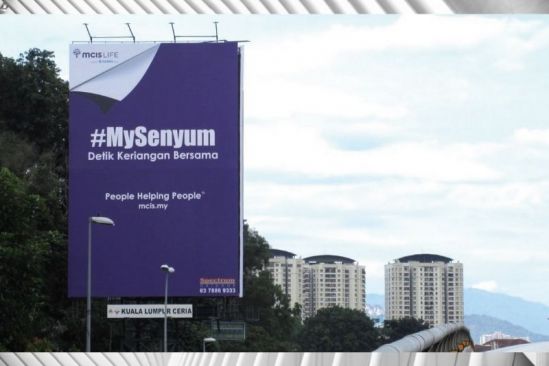 Malaysians Surprised by Purple Reminders to Smile