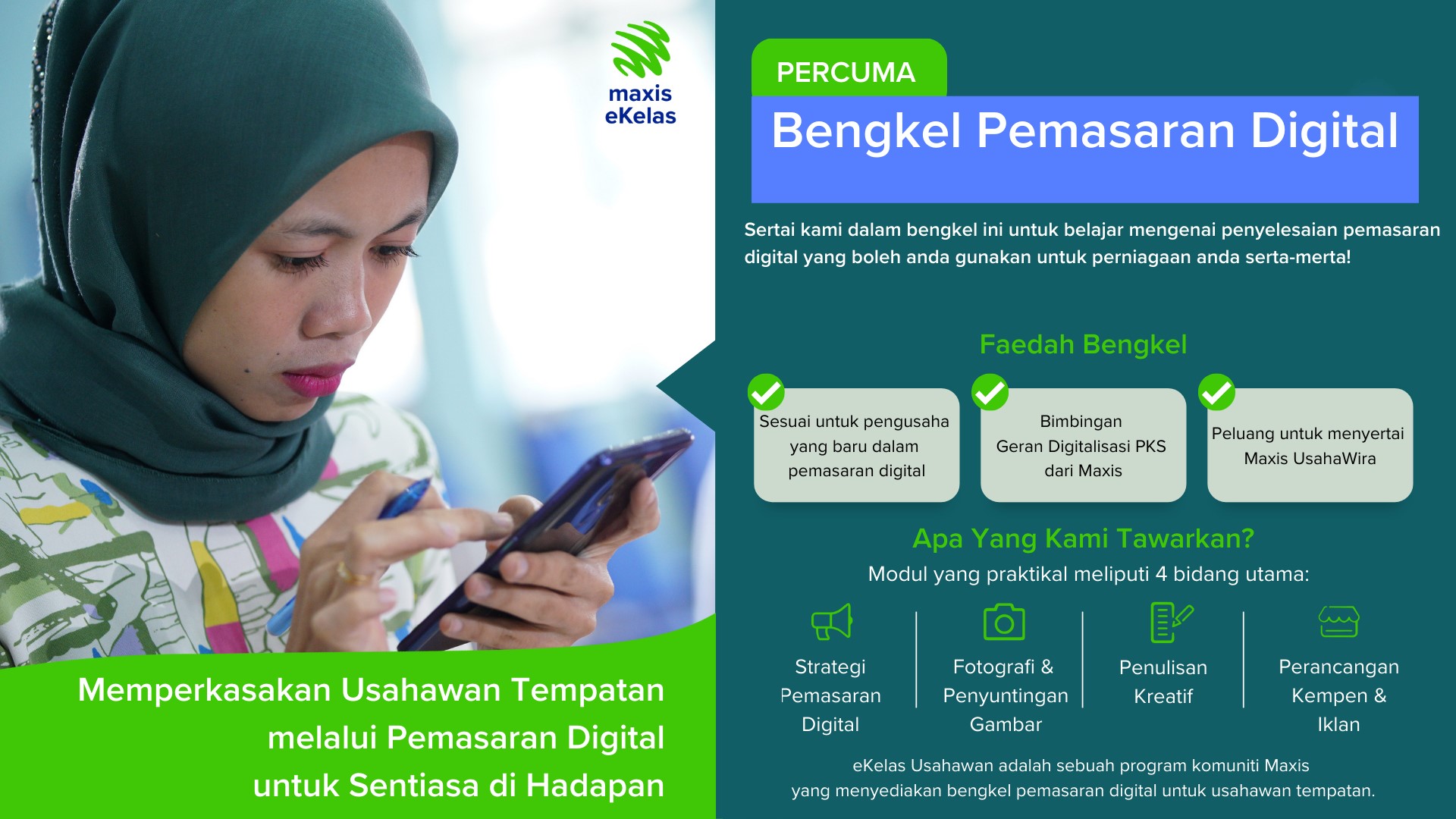 Maxis’ eKelas Usahawan continues to attract entrepreneurs in developing stronger digital skills and presence