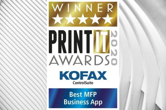 Kofax Wins PrintIT Award for Best MFP Business App