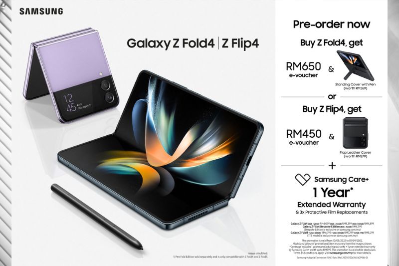 Pre-Order For Galaxy Z Flip4, Galaxy Z Fold4, Galaxy Watch5 Series and Galaxy Buds2 Pro Begins Now In Malaysia