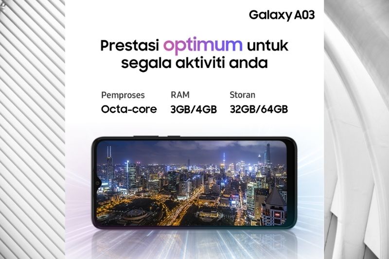 Work Swiftly with the Galaxy A03 Speedy RAM!