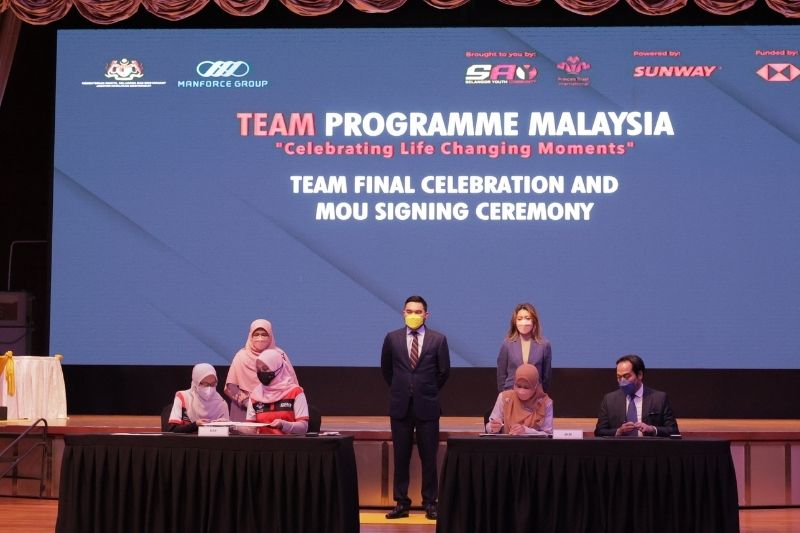 Team Programme Malaysia : Two Countries, One Cause – for Young People to Take Charge of Their Own Future, Giving Them the Tools to Succeed