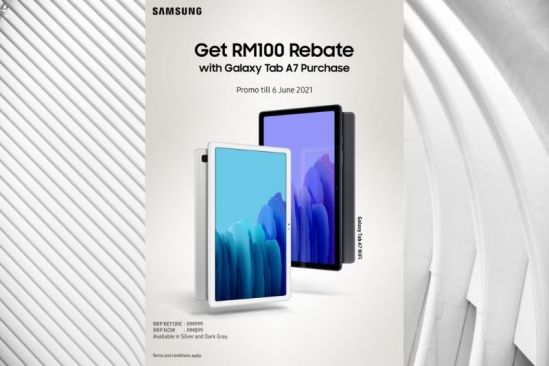 Take Home a Galaxy Tab A7 Today with the RM100 Rebate Promo