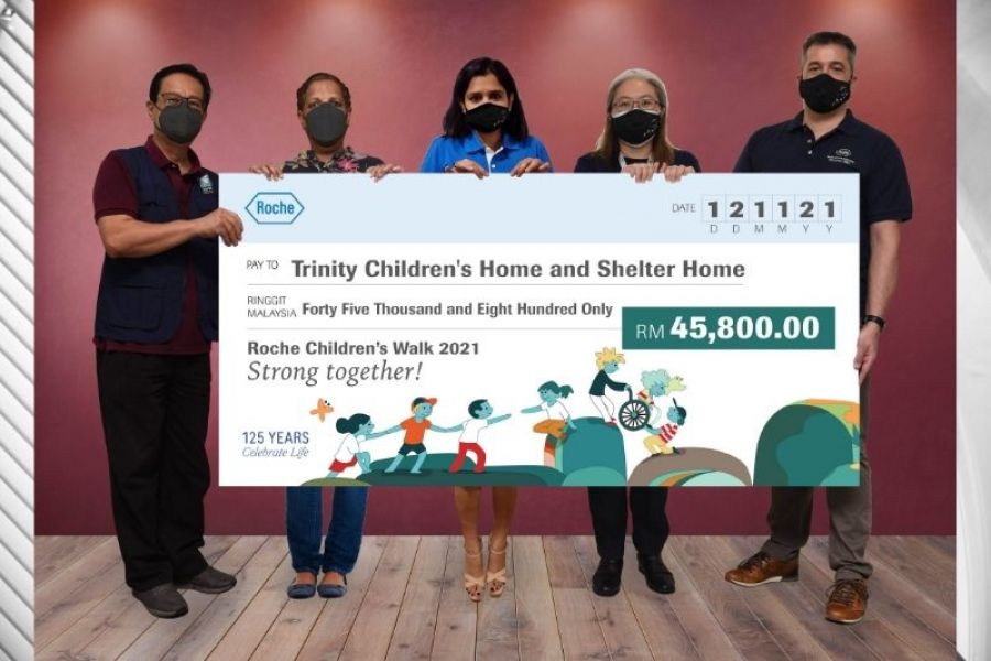 Roche Children’s Walk 2021 Raises Rm45,800 for Underprivileged Children From Rumah Kanak-kanak Triniti and Shelter Home