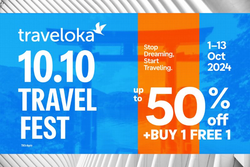 Traveloka 10.10 Travel Fest: Your Gateway to Memorable Year-End Escapes with Discounts up to 50%