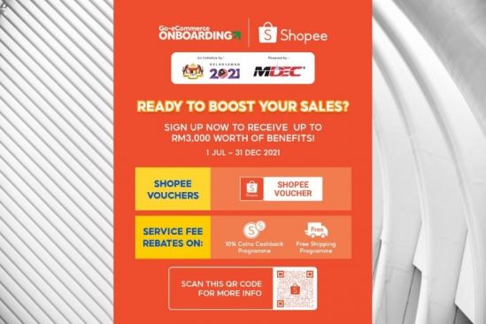 60,000 local MSMEs to receive up to RM3,000 Go-eCommerce Onboarding benefits through Shopee