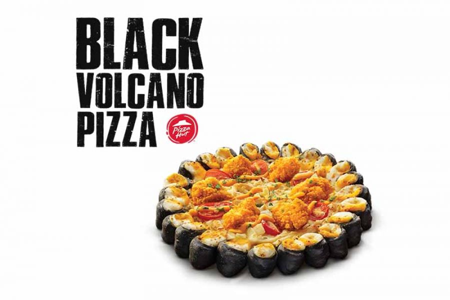 Pizza Hut Celebrates Year-End in Style with Its Explosive Black Volcano Pizza