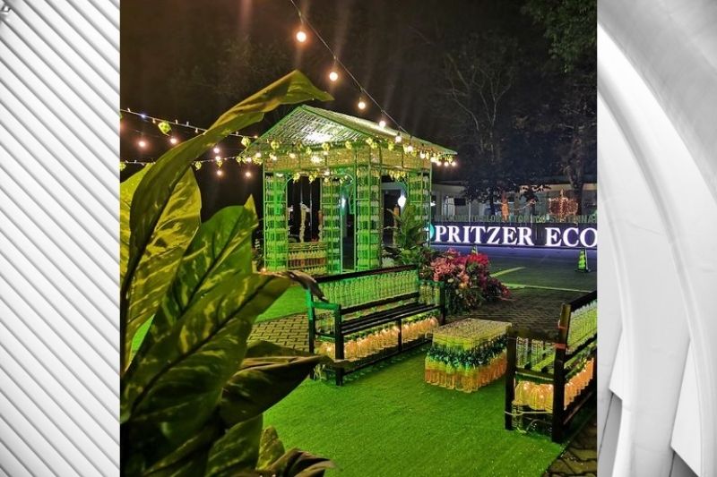 Spritzer EcoPark Upcycles Bottles to Celebrate Hari Raya Balik Kampung Bersama with Visitors