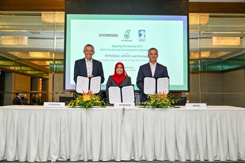PETRONAS, ADNOC and Storegga to Collaborate on Offshore Carbon Capture and Storage in Malaysia