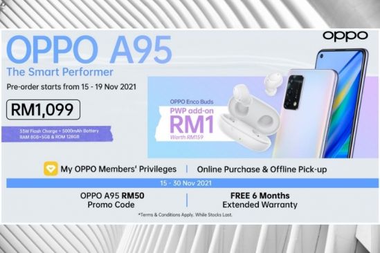 OPPO Introduces New OPPO A95 Smartphone, Boosting Everyday Efficiency with Stylish Design and Ultra-Long Battery Life