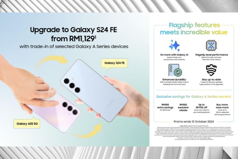 Upgrade Your A Series to The Galaxy S24 FE and Save Up to 65%!