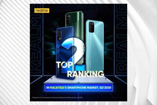 Realme Malaysia Ranked No. 2 Smartphone Brand With 50% Qoq Growth