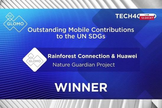 Rainforest Connection and Huawei&#039;s “Nature Guardian”Project Wins GSMA GLOMO for Outstanding Mobile Contribution to the UN SDGs