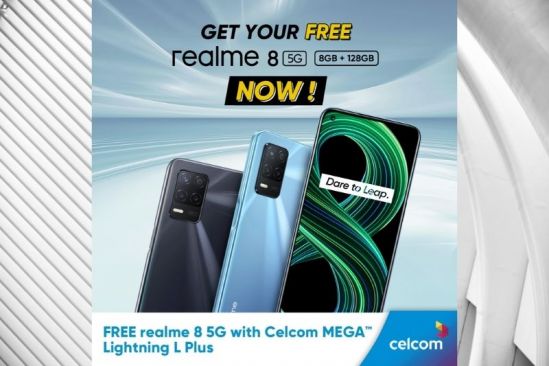 Realme 8 5G Now Available for Celcom Postpaid Users