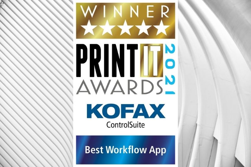 Kofax ControlSuite Wins PrintIT Award for Best App  for the Second Year in a Row
