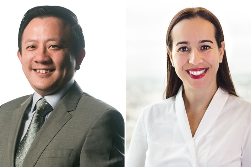 Glocomp Managing Director Joseph Giam (left) and Equinix Vice-President of Partner Sales (Asia-Pacific) Sophie Ben Sadia