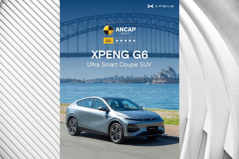 XPENG G6 Achieves Five-Star ANCAP SAFETY Rati