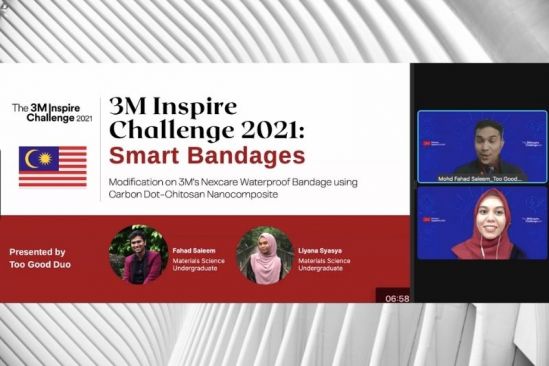 Student Duo from The National University of Malaysia Crowned Regional Champions in The 3M Inspire Challenge