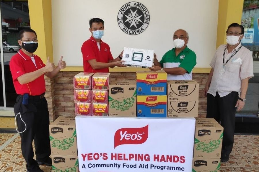 Yeo’s and Ng Teng Fong Charitable Foundation Provide RM1 Million Food Aid for 28,000 B40 Families in Malaysia through ‘Yeo’s Helping Hands’