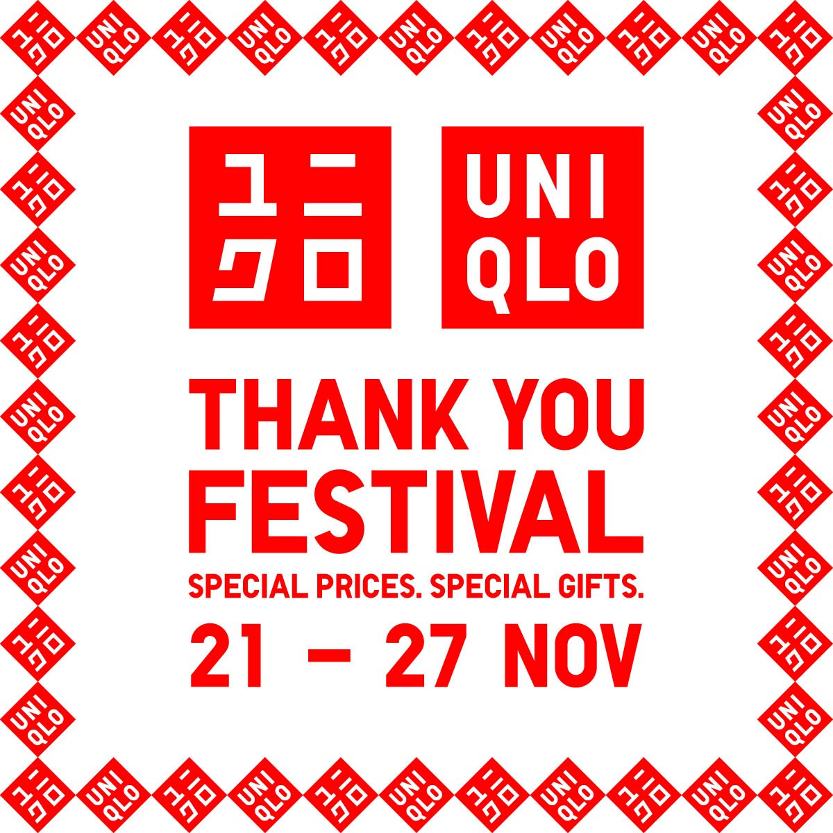UNIQLO Malaysia Celebrates 15th Anniversary with Thank You Festival Limited Offers on Popular Everyday Apparels, Exclusive Gifts, and More!