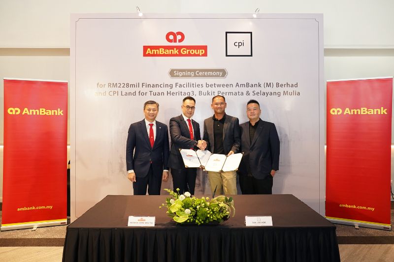 CPI Land Signs RM228 Million Financing Facilities with AmBank for 3 Development Projects in Kuala Lumpur