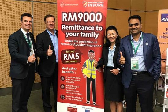 AXA Affin General Insurance Berhad and Merchantrade Asia offer insurance protection for migrant workers.