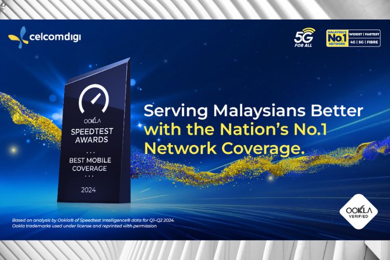 CelcomDigi wins Ookla® Award for Best Mobile Coverage in Malaysia