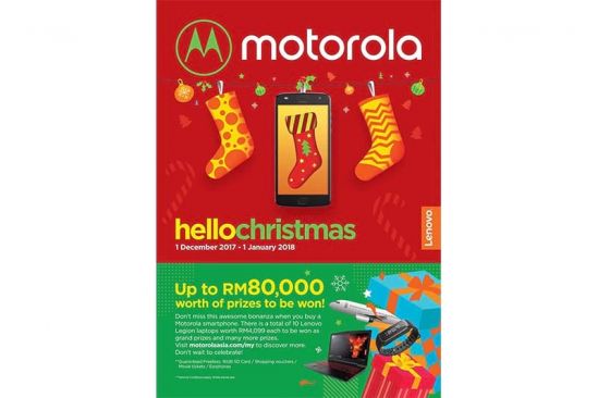 Say Hello to Christmas With Over RM80,000 Of Prizes from Motorola