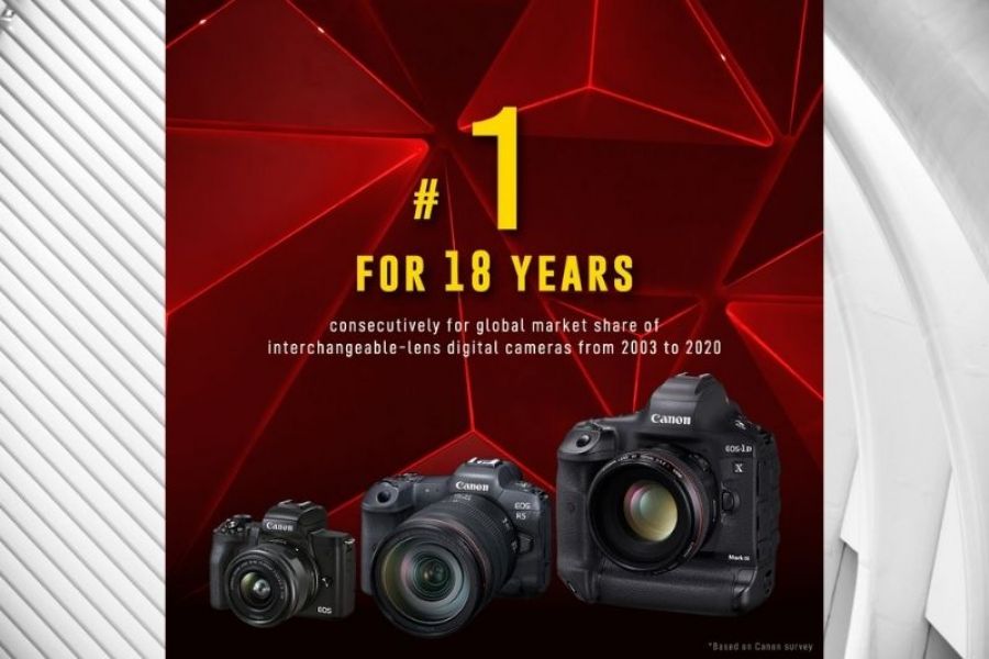Canon Celebrates 18th Consecutive Year of No. 1 Share of Global Interchangeable-lens Digital Camera Market