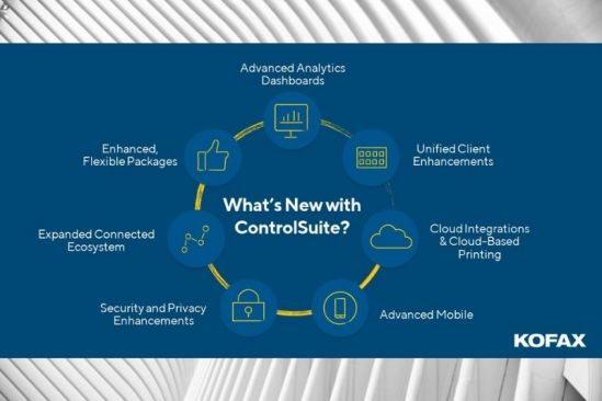 Kofax ControlSuite Adds Cloud Integrations,    Analytics Dashboards and New Unified Clients
