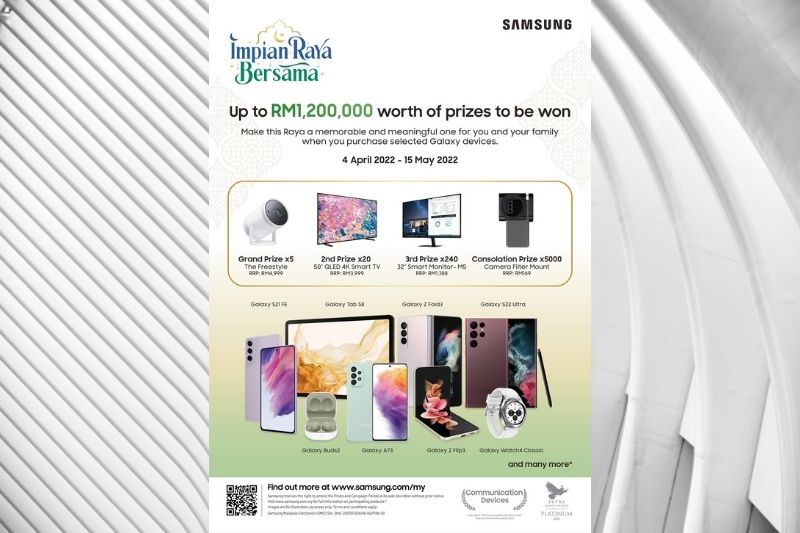 Samsung Malaysia is Giving Away Prizes Worth Up To RM1,200,000 in Its Impian Raya Bersama campaign!