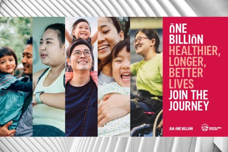 AIA Group Launches AIA ONE BILLION:  Pledging to Engage ONE Billion People to live Healthier, Longer, Better Lives by 2030