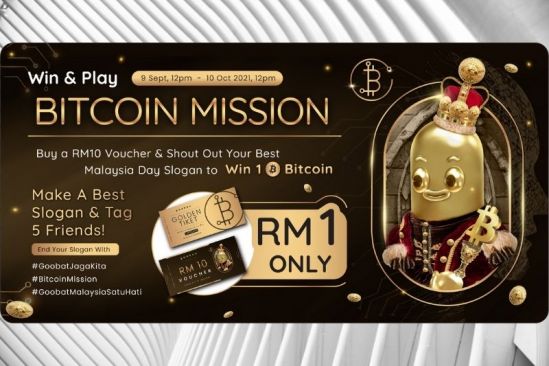 Goobat’s &#039;Bitcoin Mission&#039; to reward winner with one Bitcoin worth up to RM200,000