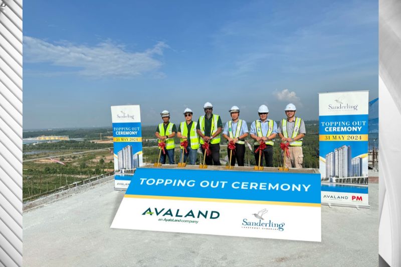 Avaland Tops Out 90% sold Sanderling at Cyberjaya – Avaland’s  3rd Top-Out in 2024