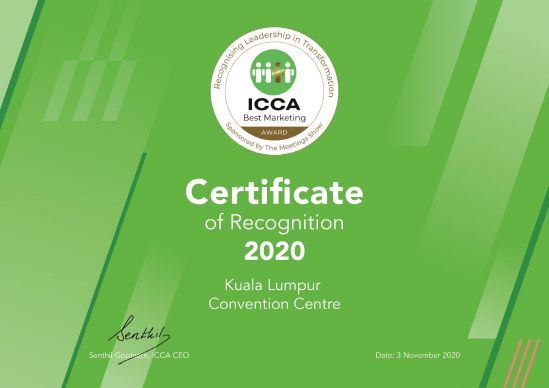 KLCC’s Educational Partnership Wins ICCA Best Marketing Award 2020