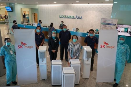 SK magic provides clean air and water to Malaysians at Covid-19 vaccine centers and hospitals