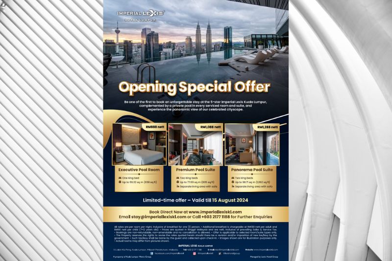 Discover Unmatched Luxury: Imperial Lexis Kuala Lumpur Introduces Exclusive Opening Rates for Discerning Travellers