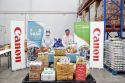 Canon and Employees Provide Food Aid to Families