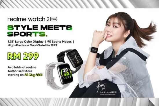 The Global First Launch Realme Watch 2 Pro With High-precision Dual-satellite Gps, Available at Rm299 Starting From 29 May
