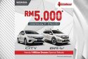 Special “1 Million Dreams Campaign” Rebate for  the All-new City1 and BR-V
